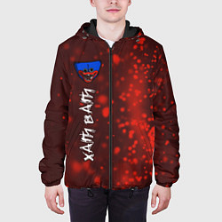 Куртка с капюшоном мужская ХАГИ ВАГИ Частицы По вертикали, цвет: 3D-черный — фото 2