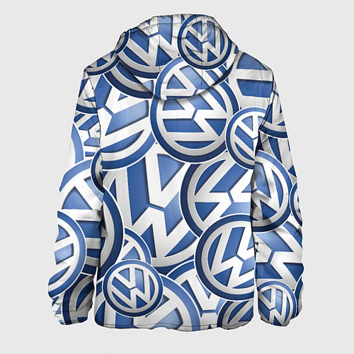 Мужская куртка Volkswagen logo Pattern / 3D-Черный – фото 2