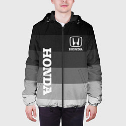 Куртка с капюшоном мужская Honda Хонда, цвет: 3D-черный — фото 2