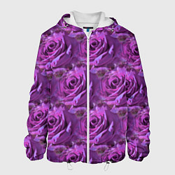 Мужская куртка Фиолетовые цветы паттерн