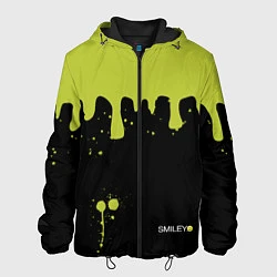 Куртка с капюшоном мужская Smiley Смайл Брызги, цвет: 3D-черный