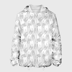 Куртка с капюшоном мужская Зубной Врач Дантист, цвет: 3D-белый