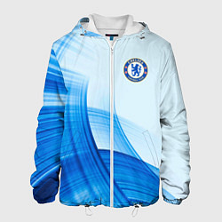 Куртка с капюшоном мужская Chelsea FC челси фк, цвет: 3D-белый