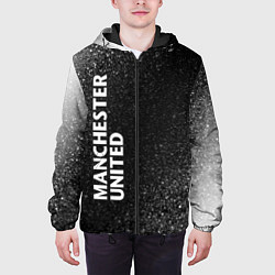 Куртка с капюшоном мужская МАНЧЕСТЕР ЮНАЙТЕД Шум По вертикали, цвет: 3D-черный — фото 2