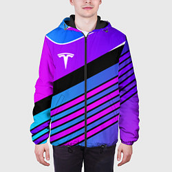 Куртка с капюшоном мужская TESLA - NEON STYLE ТЕСЛА НЕОН, цвет: 3D-черный — фото 2