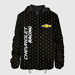 Куртка с капюшоном мужская ШЕВРОЛЕ Racing - Абстракция, цвет: 3D-черный
