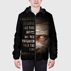 Куртка с капюшоном мужская Fallout - Joshua Graham, цвет: 3D-черный — фото 2