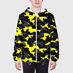 Куртка с капюшоном мужская Black Camo, цвет: 3D-белый — фото 2