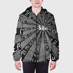 Куртка с капюшоном мужская Beatles черно-белый, цвет: 3D-черный — фото 2