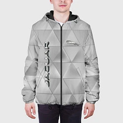 Куртка с капюшоном мужская JAGUR геометрические фигуры, цвет: 3D-черный — фото 2