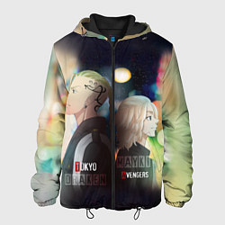 Куртка с капюшоном мужская Токийские мстители - Майки и Дракен, цвет: 3D-черный