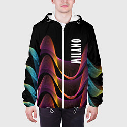 Куртка с капюшоном мужская Fashion pattern Neon Milano, цвет: 3D-белый — фото 2