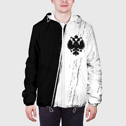Куртка с капюшоном мужская RUSSIAN EMPIRE - ГЕРБ Краски, цвет: 3D-белый — фото 2