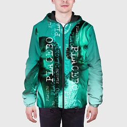 Куртка с капюшоном мужская Placebo - turquoise, цвет: 3D-черный — фото 2
