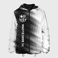 Куртка с капюшоном мужская БАРСЕЛОНА Абстракция Вертикально, цвет: 3D-черный