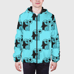 Куртка с капюшоном мужская МИКРОСХЕМА ГОЛОВЫ, цвет: 3D-черный — фото 2