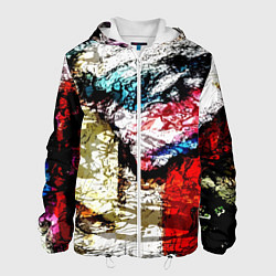 Куртка с капюшоном мужская Fashion pattern Abstraction Impression, цвет: 3D-белый