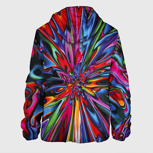 Мужская куртка Color pattern Impressionism / 3D-Черный – фото 2