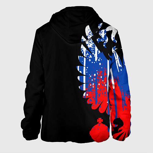 Мужская куртка Герб russia / 3D-Черный – фото 2