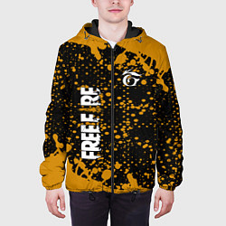 Куртка с капюшоном мужская GARENA FREE FIRE ФРИ ФАЕР, цвет: 3D-черный — фото 2