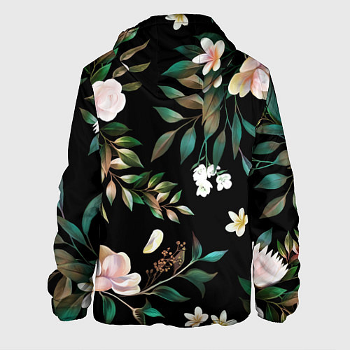 Мужская куртка Цветы Полуночный Сад / 3D-Черный – фото 2