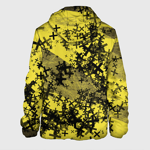 Мужская куртка Кресты и хаос На желтом Коллекция Get inspired! Fl / 3D-Черный – фото 2