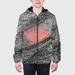 Куртка с капюшоном мужская Дорогой муравьев Коллекция Get inspired! Fl-194-19, цвет: 3D-черный — фото 2