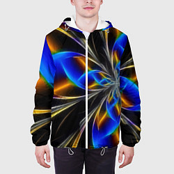 Куртка с капюшоном мужская Neon vanguard pattern Fashion 2023, цвет: 3D-белый — фото 2