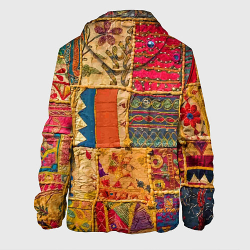 Мужская куртка Пэчворк Лоскутное одеяло Patchwork Quilt / 3D-Черный – фото 2