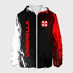 Куртка с капюшоном мужская Resident evil амбрелла, цвет: 3D-белый