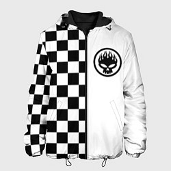 Куртка с капюшоном мужская Offspring punk, цвет: 3D-черный