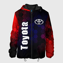 Куртка с капюшоном мужская ТОЙОТА Toyota Графика, цвет: 3D-черный