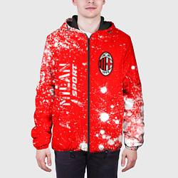 Куртка с капюшоном мужская AC MILAN AC Milan Sport Арт, цвет: 3D-черный — фото 2