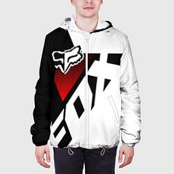 Куртка с капюшоном мужская FOX RACING - ФОКС ЧЕРНЫЙ И БЕЛЫЙ, цвет: 3D-белый — фото 2