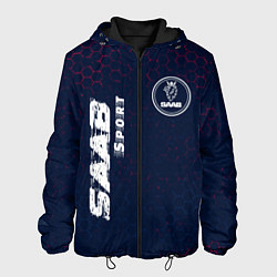 Куртка с капюшоном мужская СААБ SAAB Sport Графика, цвет: 3D-черный