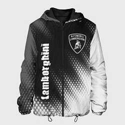 Куртка с капюшоном мужская LAMBORGHINI Lamborghini Абстракция, цвет: 3D-черный