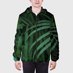Куртка с капюшоном мужская Камуфляж-тропики, цвет: 3D-черный — фото 2