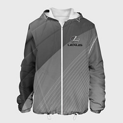 Куртка с капюшоном мужская Lexus - абстракция - sport, цвет: 3D-белый