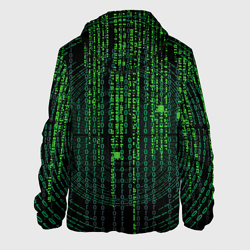 Мужская куртка Бинарная матрица / 3D-Черный – фото 2