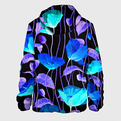 Мужская куртка Авангардный цветочный паттерн Fashion trend / 3D-Черный – фото 2