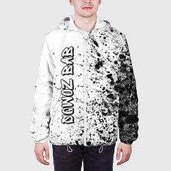 Куртка с капюшоном мужская Рэпер Sqwoz Bab в стиле граффити, цвет: 3D-белый — фото 2