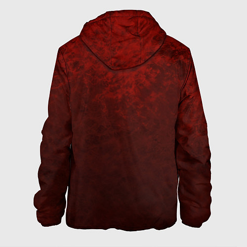 Мужская куртка Мраморный красно-черный градиент / 3D-Черный – фото 2