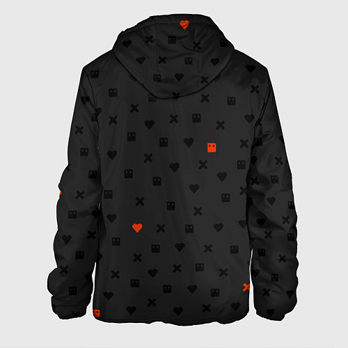 Мужская куртка Love Death and Robots black pattern / 3D-Черный – фото 2