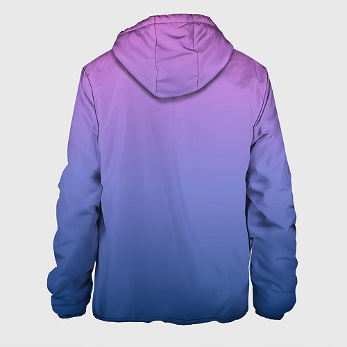 Мужская куртка PINK-BLUE GRADIENT ГРАДИЕНТ / 3D-Черный – фото 2