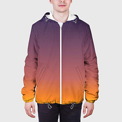 Куртка с капюшоном мужская Sunset Gradient, цвет: 3D-белый — фото 2