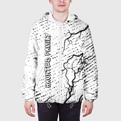 Куртка с капюшоном мужская Haunted Family в стиле граффити, цвет: 3D-белый — фото 2