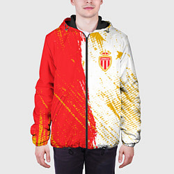Куртка с капюшоном мужская Fc monaco фк монако краска, цвет: 3D-черный — фото 2