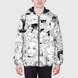 Куртка с капюшоном мужская Tokyo Revengers паттерн, цвет: 3D-черный — фото 2
