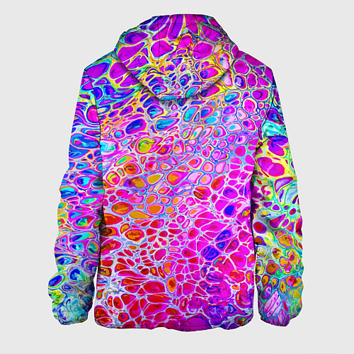 Мужская куртка Красочные всплески красок Экспрессия / 3D-Черный – фото 2