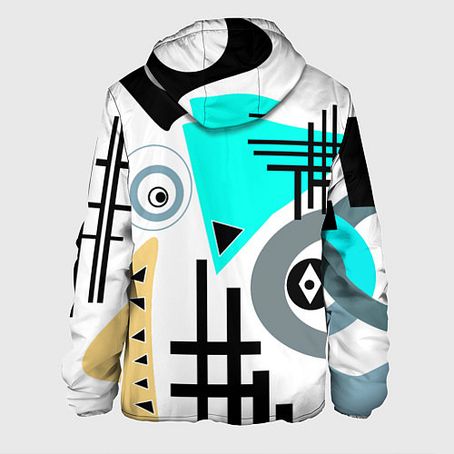 Мужская куртка Абстрактный современный дизайн / 3D-Черный – фото 2